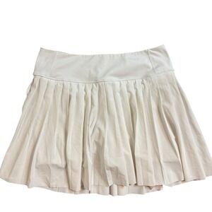 Athleta Elevate Skort White Pleated Athletic Tennis Golf Skirt Mens Size M